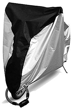 Fahrradabdeckung Erwachsene Dreirad Abdeckung, Geeignet für Outdoor Fahrradaufbewahrung, Heavy Duty Reißfestes Material, Wasserdicht und UV Schutz (Länge 75 Zoll x Breite 26 Zoll x Höhe 39 Zoll)
