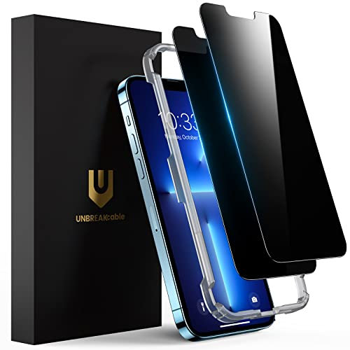 UNBREAKcable MU Series iPhone 2021 Model 6.1 inch Anti-spy Tempered Glass Screen Protector 2-Pack