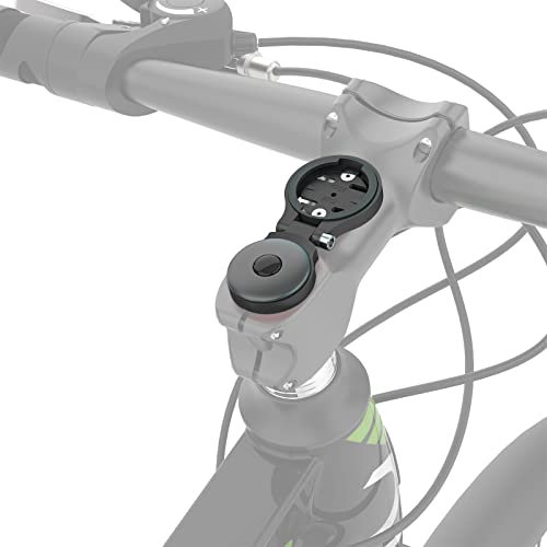 Garmin Vorbauhalterung – verstellbare Fahrradcomputer-Halterung für Wahoo Vorbau, Rennrad für Garmin-Fahrradcomputer, kompatibel mit Wahoo Elemnt, Bryton, Cateye (schwarz)