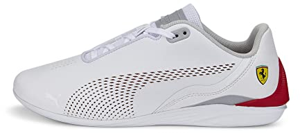 PUMA Damen Ferrari Drift Cat Decima Sneaker, Weiß-Rosso Corsa, 44 EU