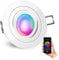 SSC-LUXon RF-2 WiFi Einbauleuchte flach dimmbar 230V inkl. Smart RGB CCT Lampe - Downlight schwenkbar kompatibel mit Alexa, Siri & Google