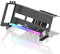 EZDIY-FAB PCIe 4.0 GPU Support Bracket, Vertical GPU Holder Multi-Angle Adjustment with 5V 3 Pin ARGB LED,VGA Support Kit with PCIe 4.0 X16 Gen4 17cm/6.69in Riser Cable - Black