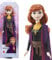 Mattel DISNEY Die Eiskönigin 2 Anna-Modepuppe - beweglich, Reiseoutfit, abnehmbarer Umhang, kämmbare Haare, für Kinder, alle Puppen separat erhältlich, HLW50, Black-purple