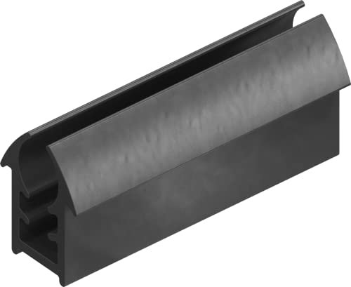 1m Fensterführungsprofil Gummidichtung Klemmprofil Fensterdichtung EPDM 3-4 mm Scheibe schwarz 1C38-16