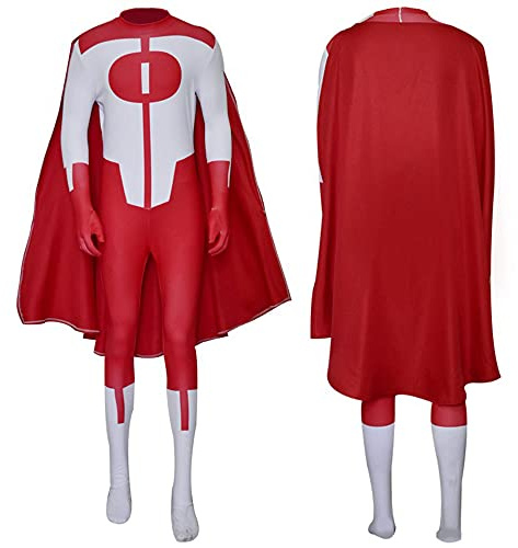 Jiumaocleu Anime Invincible Cosplay Kostüm, Mark Grayson Cosplay Jumpsuit Omni-Man Kostüm Bodysuit Atom Eve Outfits Anime Rollenspiel Anzug Full Set Kleidung