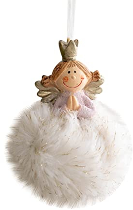 Weihnachten Engel hängende Ornamente Weihnachtsbaum Anhänger Home Weihnachtsdekoration Mädchen Geburtstag Party Decor Klangspiele Für Draußen Tiefe Töne (H, One Size)