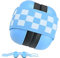 Cuffie antirumore per bambini da 0 a 18 mesi, morbida fascia regolabile con cancellazione del suono, previene danni all'udito e migliora il sonno (blu), Blu, /