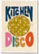 Yaasilinage Retro-Küchen-Leinwandkunst, trendiges, flippiges buntes Discokugel-Poster, Vintage-Esszimmer-Kunstdruck, coole Küchenwanddekoration, 30,5 x 40,6 cm, ungerahmt
