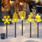 LED Gartenstecker 5er Set,Acryl Weihnachtsbeleuchtung Außen,Garten Deko Beleuchtung,LED Gartenstecker Weihnachten,Weihnachtsdeko Outdoor,Wasserdicht Batterie Gartenleuchte,Garten Lichterkette Außen