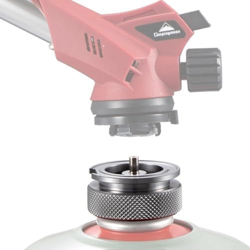 Camping Gas Adapter, Outdoor Camping Gasbrenner Adapter, Aluminiumlegierung Gasflasche Adapter Butan Herd Brenner Adapter für Picknick