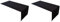 Lemos Home Hochwertiger Tischläufer Tischwäsche aus 100% Baumwolle Kollektion Konzept, Farbe & Größe wählbar (Tischläufer - 30x100cm, Schwarz) (Packung mit 2)
