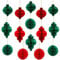 Syoulin-15 Stück Weihnachtsdeko ， Tischdeko Weihnachten/Deko Weihnachten - Papier Weihnachtsbaum Deko, Weihnachtskugeln - Weihnachtsdeko Innen, Weihnachtsdeko Tisch ， Christmas Decorations