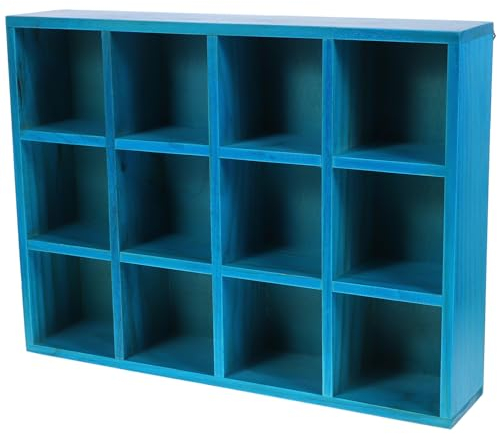 HOLIDYOYO 1stück Wall Hanging Display Rack Fächer Wandregal Für Spielzeug Und Figuren Dekorativ Und Platzsparend Oder Horizontal Montierbar Im Maritimen Stil
