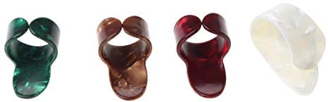 Gitarrenplektren aus Kunststoff, 1 Daumen + 3 Fingernägel, für E-Gitarre, Griffmaterial, Musikinstrumente, Gitarren, Erwachsene, Saiteninstrumente für Erwachsene, Gitarrenteile und Zubehör, 4 Stück