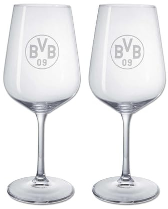 Dortmund Borussia Weinglas 2er-Set | Glas | Schoppen BVB 09