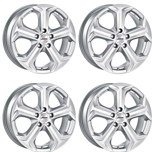 4x AUTEC Felgen Alufelgen XENOS 6.5x16 ET50 5x112 Brillantsilber kompatibel mit Mercedes-Benz A B V Vito Viano Marco Polo CLA