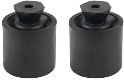 Shkalacar 2 Pack Trailer Door Holder Kit, 2 Set Low Profile Rubber Door Holder Bumper Fits RV Trailer