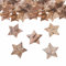 ParPix Groß Streudeko Birkensterne 4,5cm, Konfetti Holzsterne Weihnachts Tischdeko, Holzsterne zum Basteln für Hochzeit, Sterne Konfetti Dekorationen, Birkenholz Sterne Confetti Weihnachten Deko