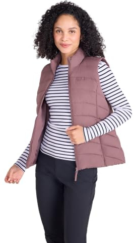 Mountain Warehouse Opal Womens Padded Gilet | Ladies Lightweight Bodywarmer with Front Pockets, Sleeveless Thermal Vest for Warmth & Comfort, For Winter, Autumn & Layering