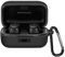 YAODLE Compatible for Sennheiser Momentum True Wireless 4/Momentum True Wireless 3 Case, Silicone Shockproof Protective Cover with Carabiner(Black)
