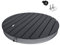 XMTECH WPC - Doccia da giardino, antiscivolo, per esterni, da campeggio, per sauna, 70 cm, rotonda, per campeggio, giardino, piscina, doccia, con pedana, regolabile, colore: antracite