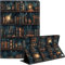 Case Fits Kindle Fire HD 8 & 8 Plus Tablet(12th/10th Generation, 2024/2022/2020 Release) 8, Slim PU Leather Stand Cover with Auto Wake/Sleep, Multi-Angle Viewing, Drawn Bookshelv