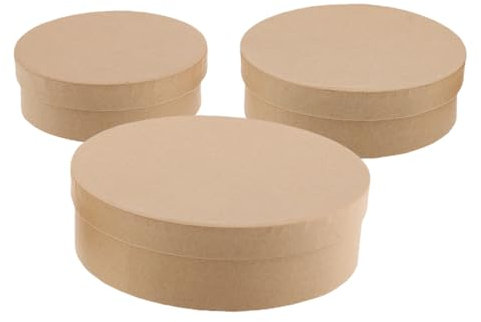 YOSADIER 3stücke Runde Papierboxen Für Aufbewahrung Keksbehälter Zum Verpacken Leere Schachteln Mit Deckel Geschenksboxen Für Tee Künstlerbedarf Und Süßigkeiten
