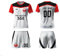 WeiaiziY Frankfurt Fußball Trikot Kinder Set,Frankfurt Personalisierte Trikot Set mit Eigenem Namen & Nummer, Fußball Geschenk Trikot für Kinder,Herren,Jungen,100% Polyester, Atmungsaktiv