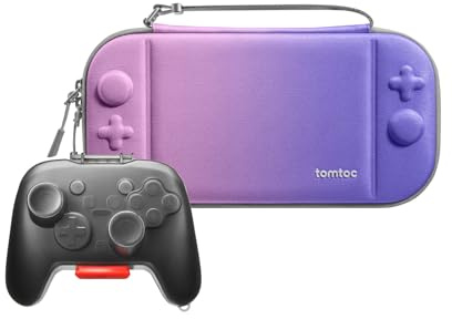 tomtoc Slim Carrying Case for Nintendo Switch 2 Model 2025 with a Hard Carrying Case for Nintendo Switch 2 Pro Controller
