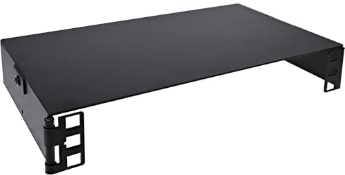 InLine 10 Zoll Mini Rack zur Wandmontage, 1 HE, 15,2 cm tief, schwarz | Platzsparende Lösung für Netzwerktechnik