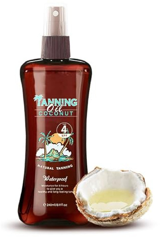 Bräunungsbeschleuniger Öl, Bräunungsöl, Tanning Oil Sonnenöl, Tanning Oil Bräunungsöl für Solarium Sonnenöl für Natürliche Bräune Ohne Flecken,Schneller Bronzer für langanhaltende Bräune (1PC)