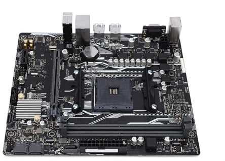 YUEHISY Carte Mère Micro-ATX AM4 Compacte, Chipset A320, DDR4 3200(OC), Installation Facile – pour Ordinateur de Bureau Ryzen, PC DIY