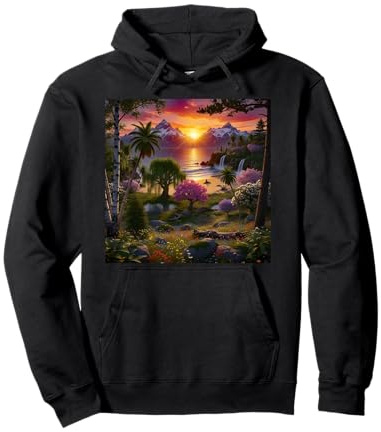 Paysage De Montagne Et Lac Sweat à Capuche
