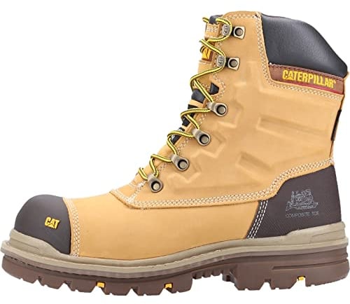 Caterpillar Men's Premier 8 Wr Tx Ct S3 HRO SRC Safety Boots, Yellow (Mn Hnyrst), 12 UK (46 EU)