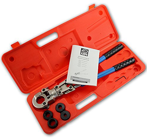 NTA Pince à sertir professionnelle avecmâchoires contour TH 16–20–26–32 pour tubes multicouches.