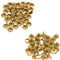Trimming Shop Leather Rivets 100 Set Double Cap Rivets Tubular Metal Studs for DIY Crafts, Handbag, Belts, Purses, Bags, Shoes, Clothing, Repair & Replacement, 6mm, Gold
