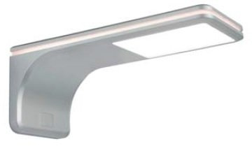 kalb Material für Möbel LED Unterbauleuchte, 3.5W, warmweiß 3000K, 170Lumen, 160x60.5x55mm, Silbergrau, 1.5m Kabel, DC 12V, SMD-LED, GU10, G40, Indoor, Touch Control, 1 Stück