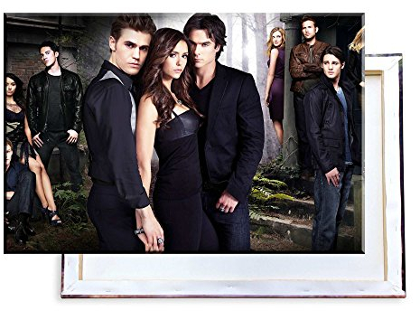 Unified Distribution The Vampire Diaries - 60x40 cm - Bilder & Kunstdrucke fertig auf Leinwand aufgespannt und in erstklassiger Druckqualität