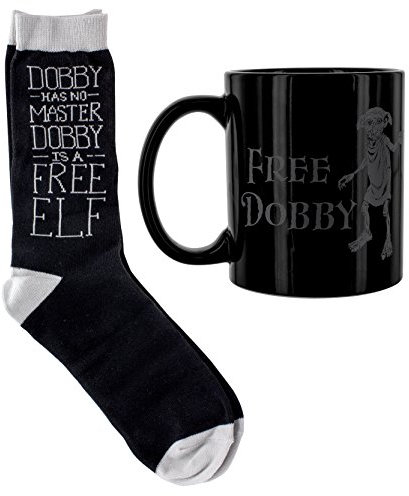 Harry Potter Free Dobby Mug and Sock Gift Set - Officially Licensed Wizarding World Merchandise, Gift set for Potter Fans | Paladone