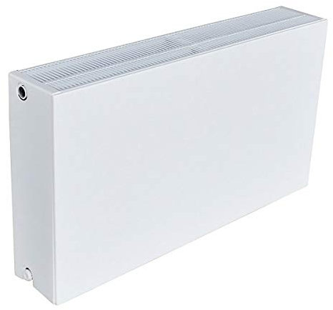 Universal-Planheizkörper 33/600/2000-6 Anschlüsse: 2x recht ½“IG, 2x links ½“IG, 1x Doppelanschluss (2x ½“IG) Unterseite ein - Verkehrsweiß (RAL 9016)