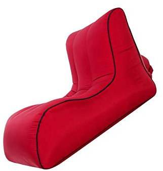 BANGSUN Aufblasbarer Sessel, klein, leicht, wasserdicht, faltbar, mittelgroß, Rot