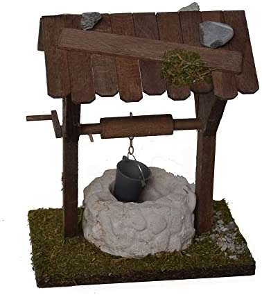 Krippenzubehör Krippenstall Krippenset BRUNNEN Krippe Zubehör mit Eimer