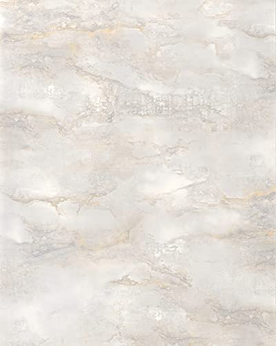 Wandpaneel Stein Optik WallFace 22634 GENESIS White Wandverkleidung glatt in Marmor Optik seidenmatt selbstklebend weiß creme-weiß 2,60 m2