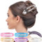 RC ROCHE 6 Stück Entenschnabel Französisch Haarspange für Damen Haarklammer Ovale Hairpin Mode Eiförmig Fester Halt Stylisch mit Pin Halterung, Medium Transparent Multifarben