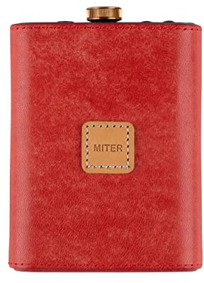 Miter Case para iFi Hip-dac/Hip-dac2 portátil DAC, Hecho a Mano Italia Pueblo Carcasa Funda de Cuero para HipDAC 2 (Rojo)