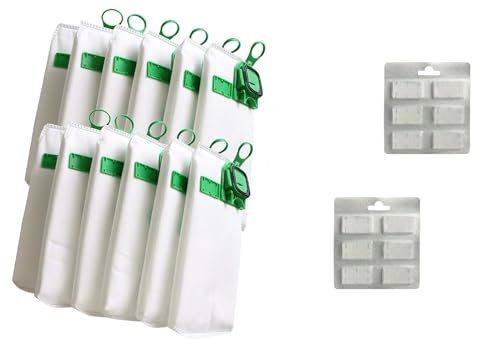 Lot de 12 sachets + 12 parfums pour Folletto VK 140 - VK 150