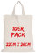 TEXXILLA Apothekertasche - 10er Pack | Natur | mit Zwei kurzen Henkeln | 22x26cm | Jutebeutel | Einkaufstasche | unbedruckt