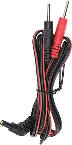 VYTALINE 1 Piece Replacement Electrode Lead Wires Connect Cables Pin 2mm for TENS Electronic Therapy Machines and EMS Units – Standard Female Plug