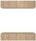 vidaXL TV Cabinets 4 pcs in Sonoma Oak - Wall-Mounted Units with Storage Compartments - Made from Engineered Wood - Modern Design - Easy Assembly Required