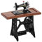 1:12 Nähmaschine, Nähmaschine Pedal Vintage Nähmaschine Mini Puppenhaus Möbel Zubehör
